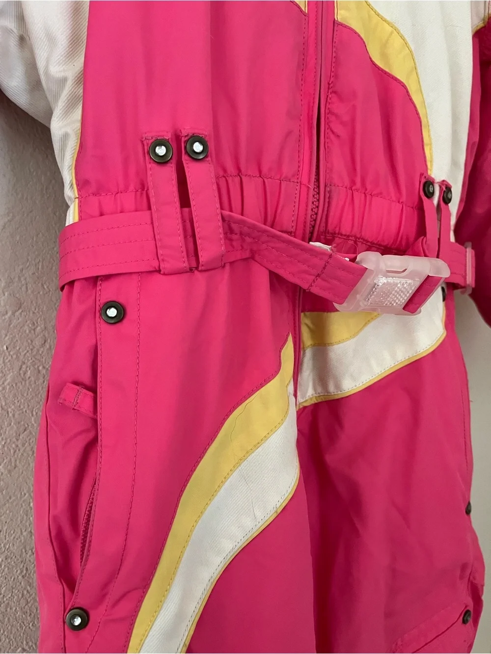 Obermeyer Pink and Yellow Girls' Ski Jacket